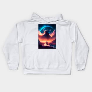 Cosmic Chaos: Magical Landscapes Kids Hoodie